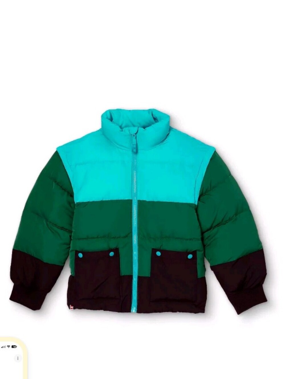 LEGO Collection x Target Kids' Colorblock 2-in-1 Puffer Jacket